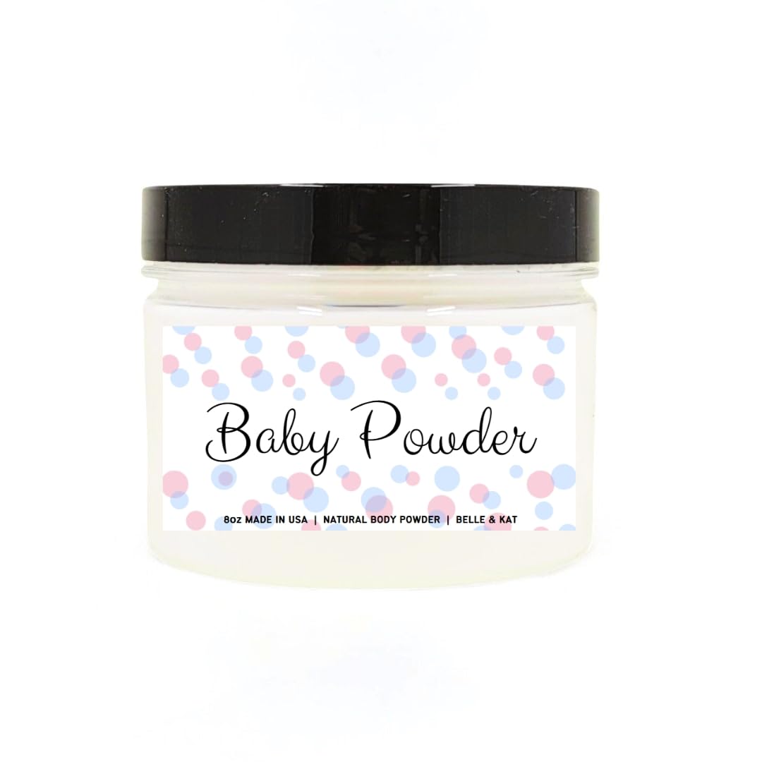 Baby Powder Scented Body Powder for Men & Women, Talc-Free, 8oz