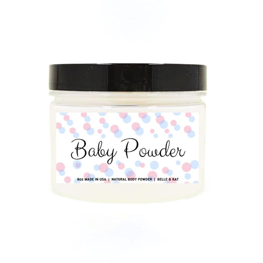 Baby Powder Scented Body Powder for Men & Women, Talc-Free, 8oz