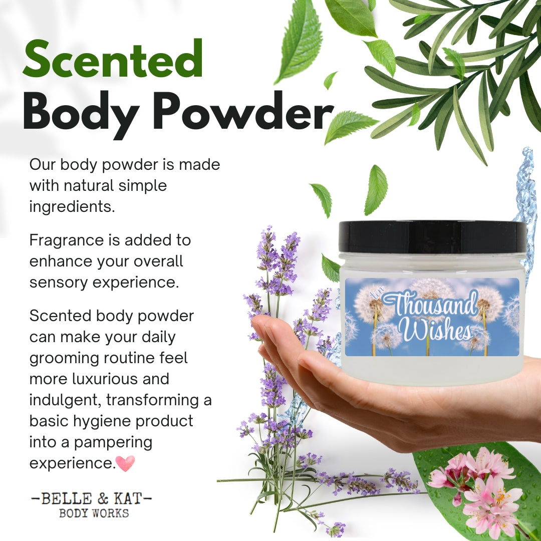 *Thousand Wishes Scented Body Powder for Men & Women, Talc-Free, 8oz