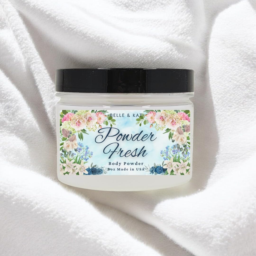 Powder Fresh (Baby Powder Scent) Body Powder for Men & Women, Talc-Free, 8oz