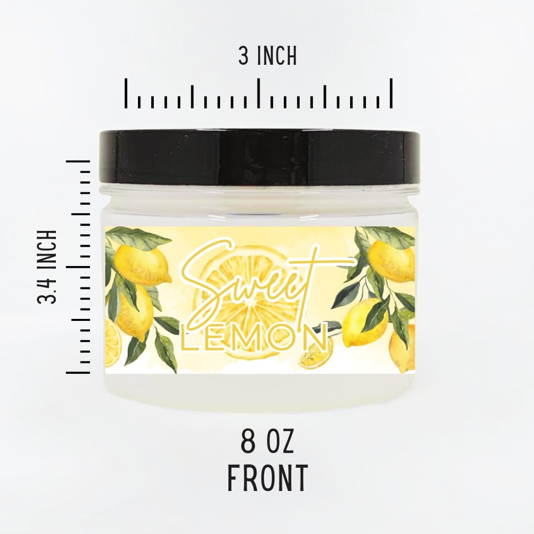 Sweet Lemon Scented Body Powder for Men & Women, Talc-Free, 8oz