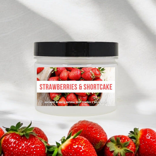 Strawberry Shortcake Scented Body Powder for Men & Women, Talc-Free, 8oz
