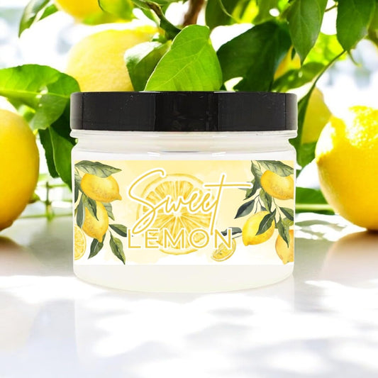 Sweet Lemon Scented Body Powder for Men & Women, Talc-Free, 8oz