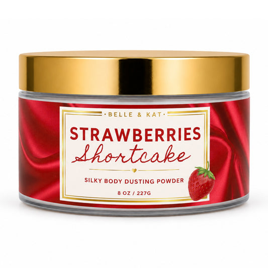 Strawberry Shortcake Scented Body Powder for Men & Women, Talc-Free, 8oz