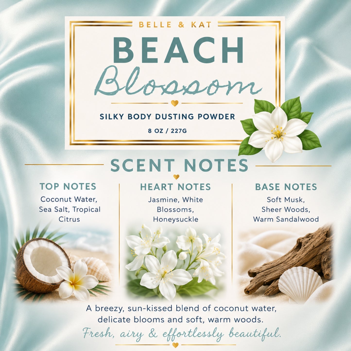 Beach Blossoms & Coconut Water - Body Powder