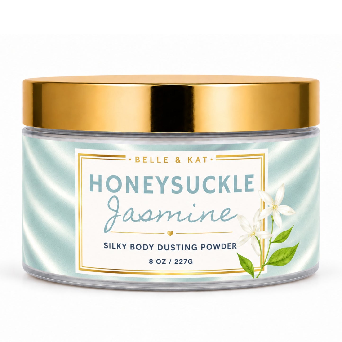 Honeysuckle Jasmine Scented Body Powder for Men & Women, Talc-Free, 8oz