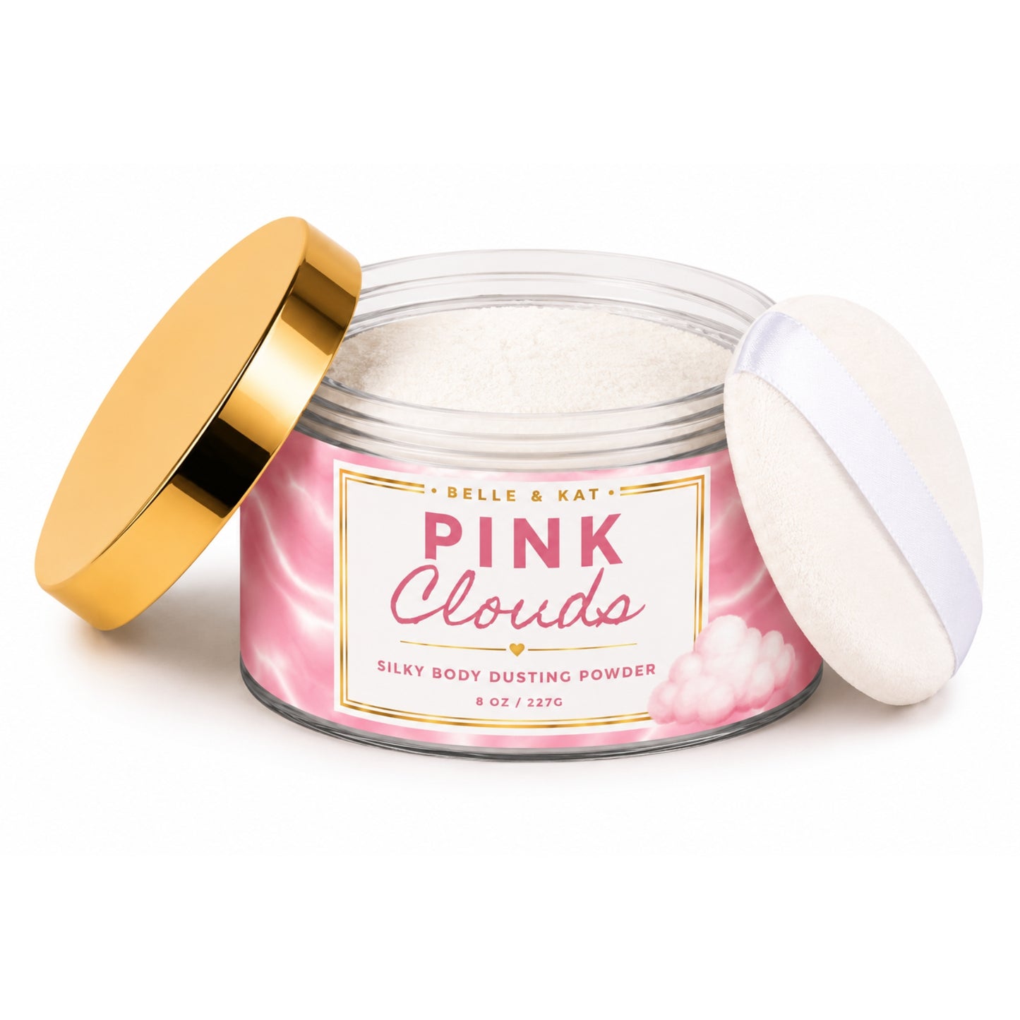 Peony & Rose Scented Body Powder for Men & Women, Talc-Free, 8oz