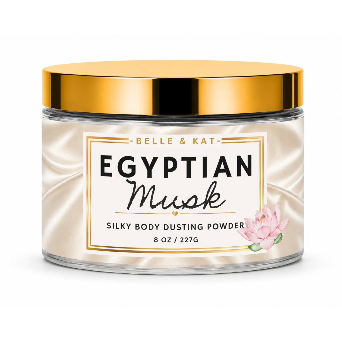 Egyptian Musk Scented Body Powder for Men & Women, Talc-Free, 8oz
