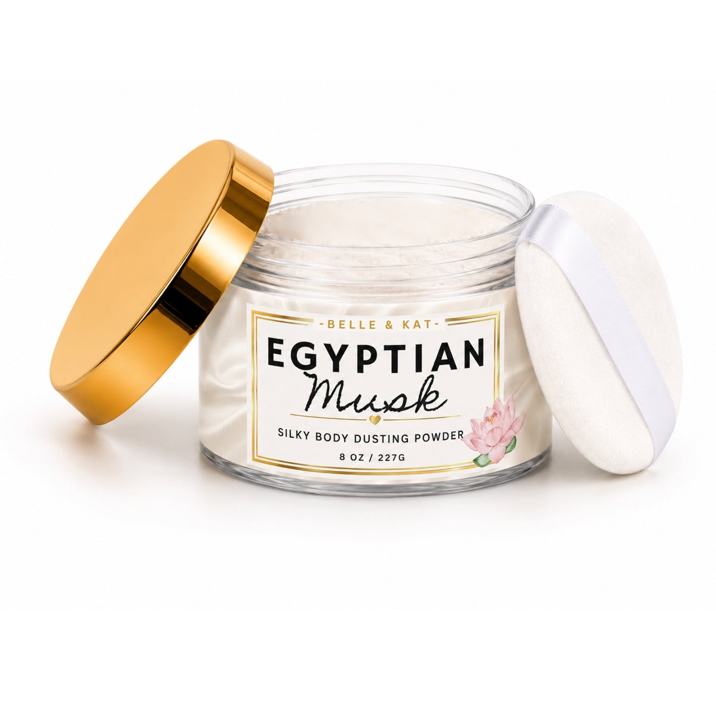Egyptian Musk Scented Body Powder for Men & Women, Talc-Free, 8oz
