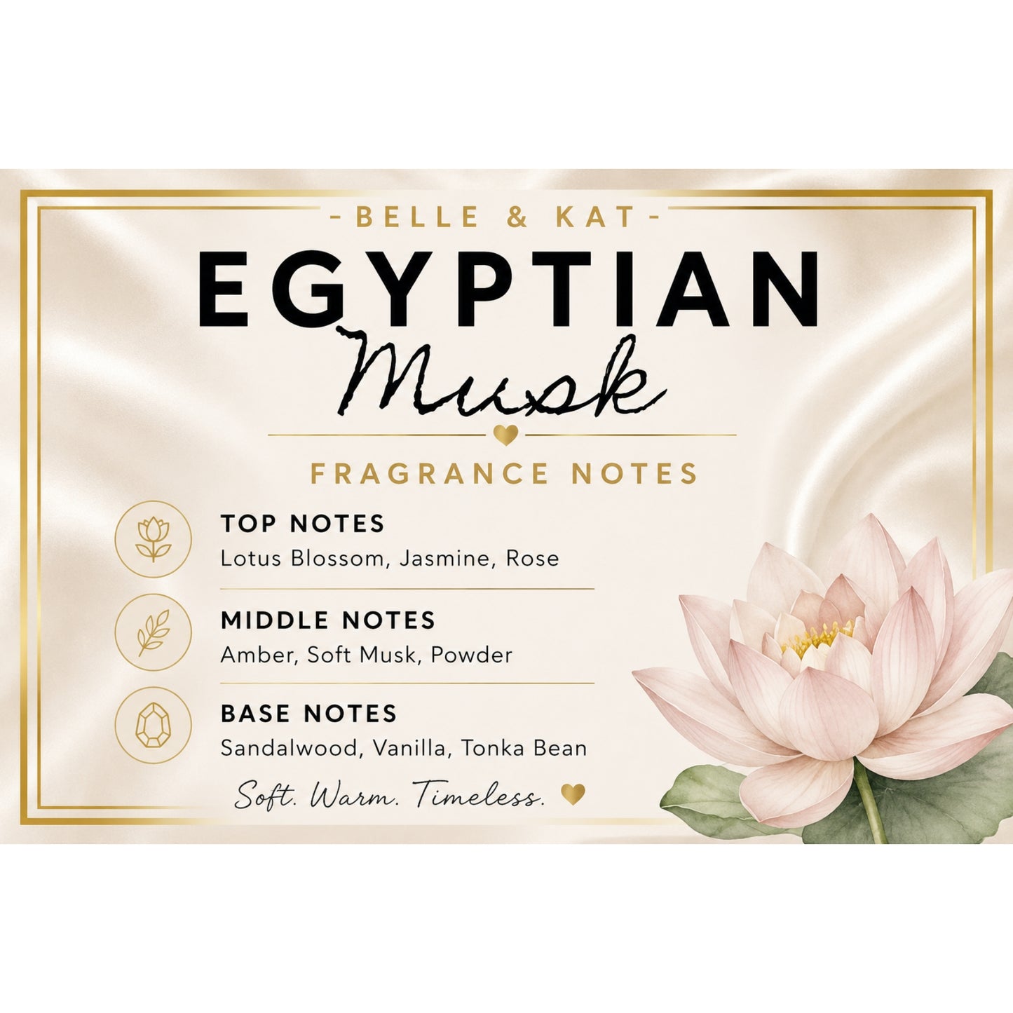 Egyptian Musk Scented Body Powder for Men & Women, Talc-Free, 8oz